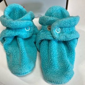 ZUTANO | Unisex Fleece Baby Booties, Soft Sole, | Stay On Slipper Socks